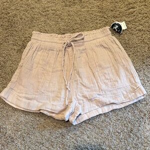Aeropostale High Waist Cream Shorts